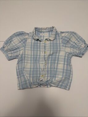 Zara girls button down shirt